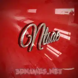 ntsae in Car Paint style - 3D name wallpaper