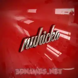 nuhicka in Car Paint style - 3D name wallpaper