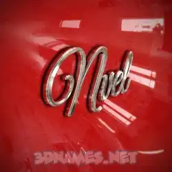 nvel in Car Paint style - 3D name wallpaper