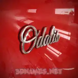 odalis in Car Paint style - 3D name wallpaper