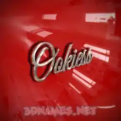 ookiess in Car Paint style - 3D name wallpaper