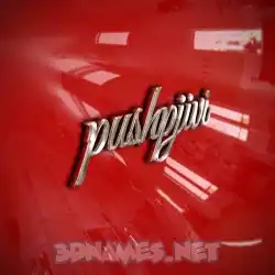 pushpjivi in Car Paint style - 3D name wallpaper