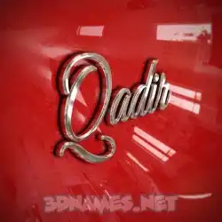 qadir in Car Paint style - 3D name wallpaper