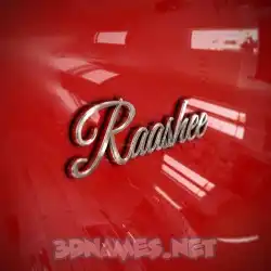 raashee in Car Paint style - 3D name wallpaper