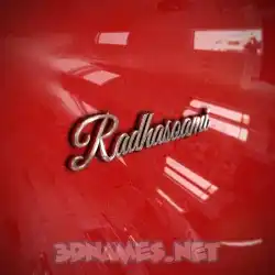 radhasoami in Car Paint style - 3D name wallpaper