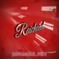 raichand in Car Paint style - 3D name wallpaper