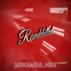 ramkhiladi in Car Paint style - 3D name wallpaper