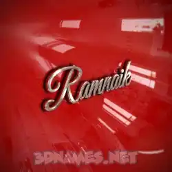 ramnaik in Car Paint style - 3D name wallpaper