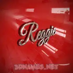 reggie in Car Paint style - 3D name wallpaper