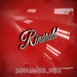 rinarald in Car Paint style - 3D name wallpaper