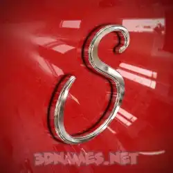 s in Car Paint style - 3D name wallpaper
