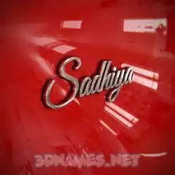 sadhiya in Car Paint style - 3D name wallpaper