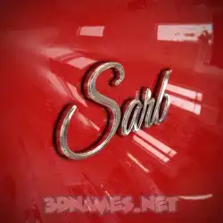 sarb in Car Paint style - 3D name wallpaper