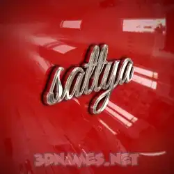 sattya in Car Paint style - 3D name wallpaper