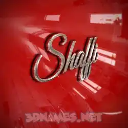 shaffi in Car Paint style - 3D name wallpaper