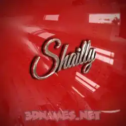 shailly in Car Paint style - 3D name wallpaper