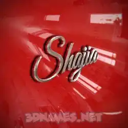 shajia in Car Paint style - 3D name wallpaper