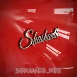 shashanth in Car Paint style - 3D name wallpaper