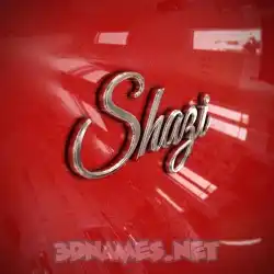 shazi in Car Paint style - 3D name wallpaper
