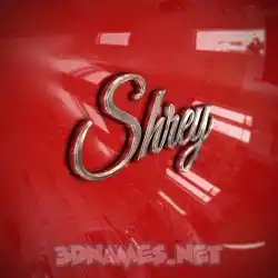 shrey in Car Paint style - 3D name wallpaper