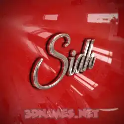 sidh in Car Paint style - 3D name wallpaper