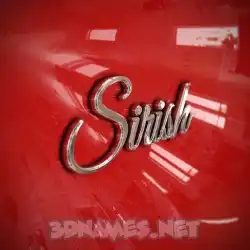 sirish in Car Paint style - 3D name wallpaper