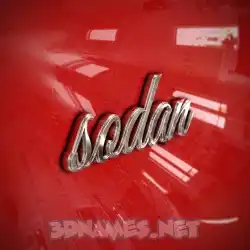 sodan in Car Paint style - 3D name wallpaper