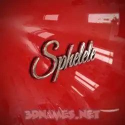 sphelele in Car Paint style - 3D name wallpaper