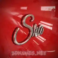 sra in Car Paint style - 3D name wallpaper