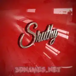 sruthy in Car Paint style - 3D name wallpaper