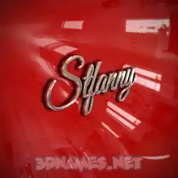 stfanny in Car Paint style - 3D name wallpaper