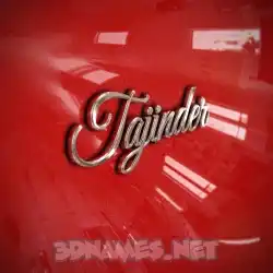 tajinder in Car Paint style - 3D name wallpaper