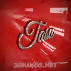tasu in Car Paint style - 3D name wallpaper