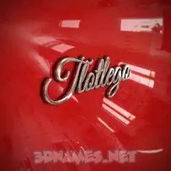 tlotlego in Car Paint style - 3D name wallpaper