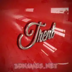 trent in Car Paint style - 3D name wallpaper