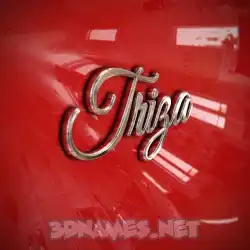 triza in Car Paint style - 3D name wallpaper