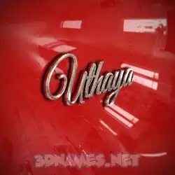 uthaya in Car Paint style - 3D name wallpaper