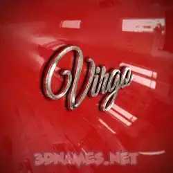 virgo in Car Paint style - 3D name wallpaper