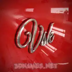 vsk in Car Paint style - 3D name wallpaper