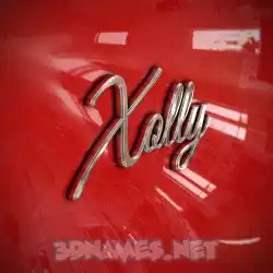 xolly in Car Paint style - 3D name wallpaper