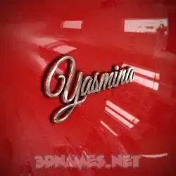 yasmina in Car Paint style - 3D name wallpaper