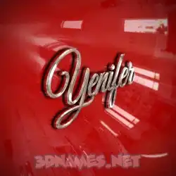 yenifer in Car Paint style - 3D name wallpaper