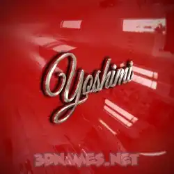 yoshimi in Car Paint style - 3D name wallpaper