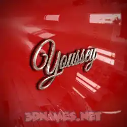youssey in Car Paint style - 3D name wallpaper