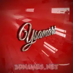 ysamari in Car Paint style - 3D name wallpaper