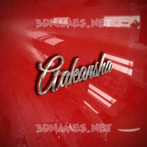 aakansha in Car Paint style - 3D name wallpaper