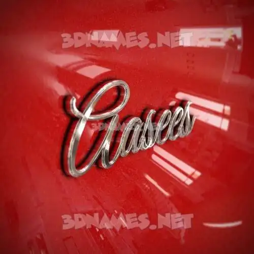 aasees in Car Paint style - 3D name wallpaper