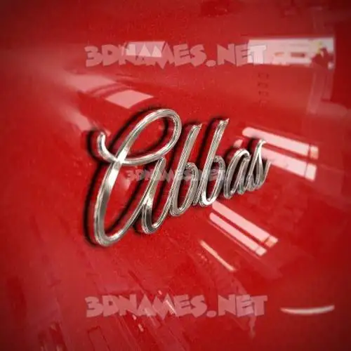 abbas in Car Paint style - 3D name wallpaper abbas in Car Paint style - 3D name wallpaper