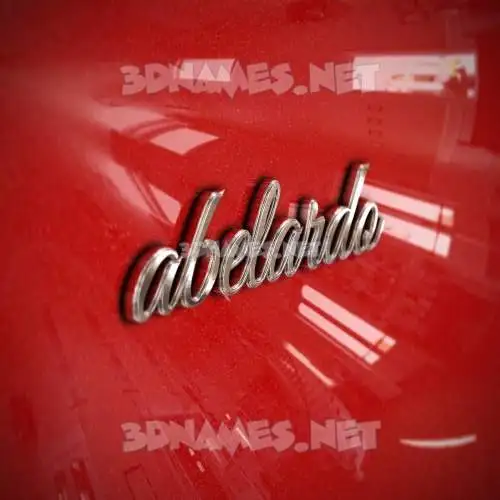 abelardo in Car Paint style - 3D name wallpaper abelardo in Car Paint style - 3D name wallpaper