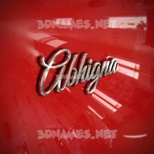 abhigna in Car Paint style - 3D name wallpaper